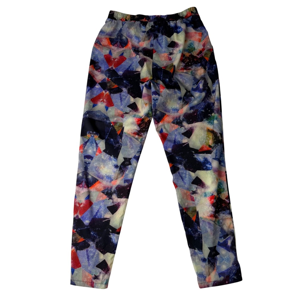 Minimum Preno Pants‎ Abstract Galaxy Print Elastic Waist Women's Size 38 - Picture 2 of 9